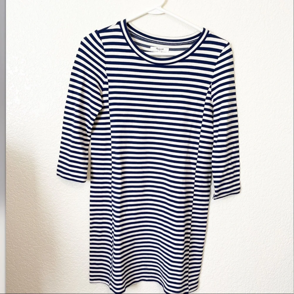 Madewell Striped Shift Dress - Picture 2 of 4